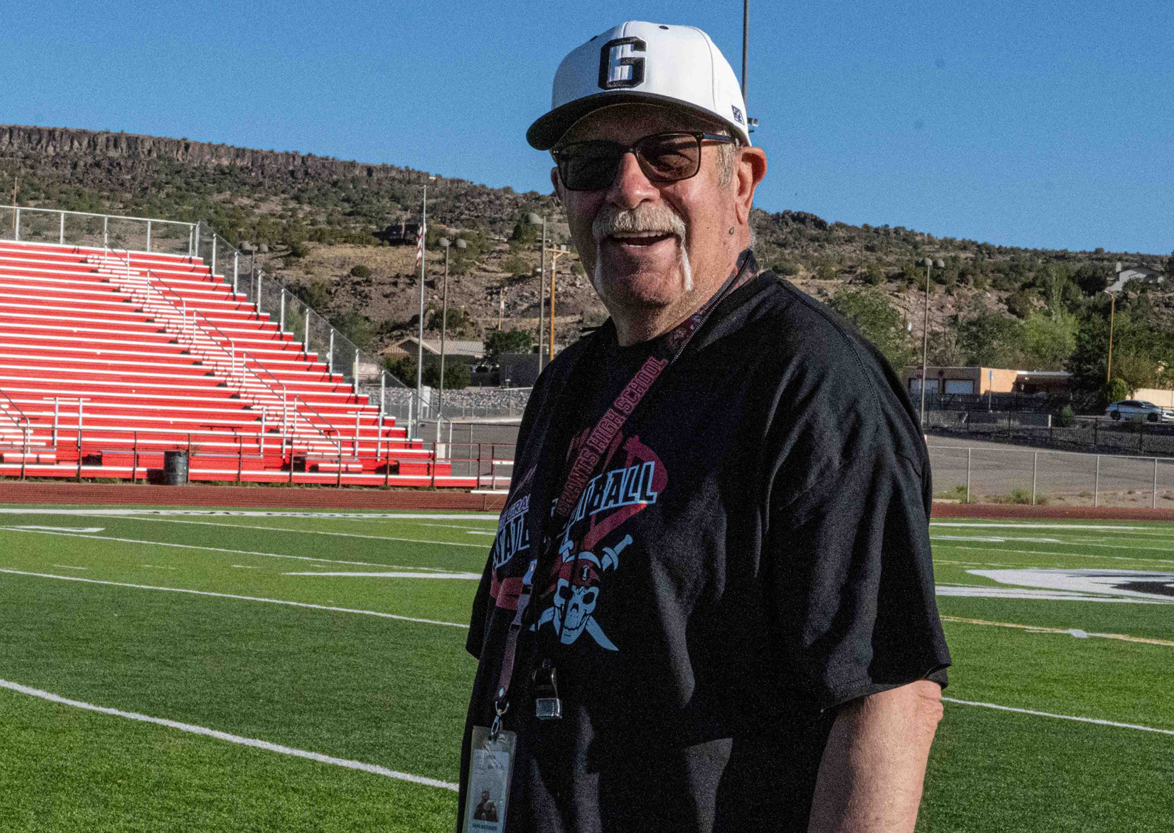 Gene Riedinger, the new GHS head football coach, is 'building' the team under the mantra of 'toughness' as they work out twice a week over the summer. Franklin Romero - CC