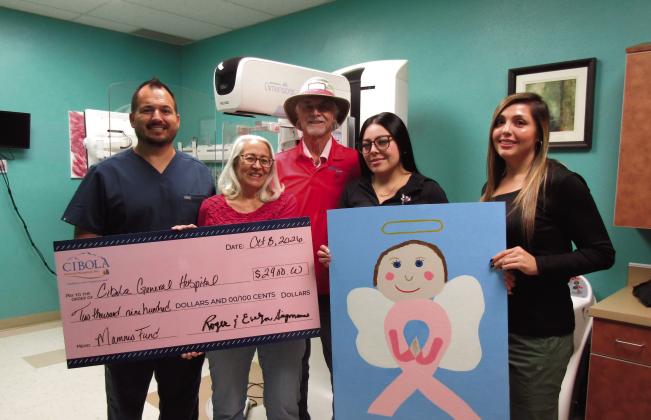 Check presentation to CGH staff Courtesy Photo