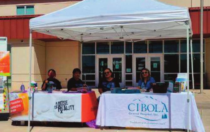 Featured are students and adult supervisors from GHS clubs, manning information booths at the forefront of the school, located on 500 Mountain Road, to share information on the dangers of tobacco use for youth in the community. Courtesy photos