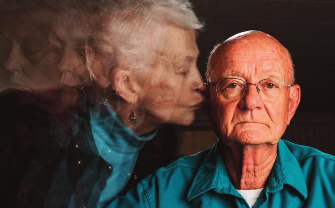 One of the photographs from photographer Eric O'Connell's award-winning series, entered in the 2021 Off the Clock competition. The photo features O'Connell's parents and Cibola County locals, Mike O'Connell (right) and Dena O'Connell (left). Courtesy photo