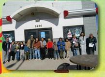 Backpack Program Annual Holiday Window Painting