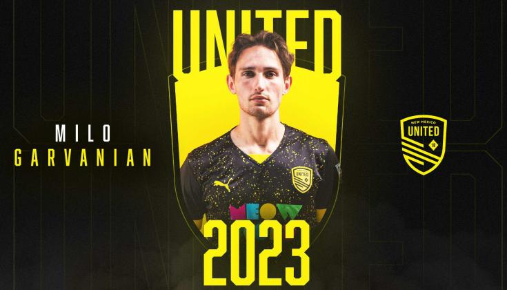 NM United Announces Signing of Milo Garvanian