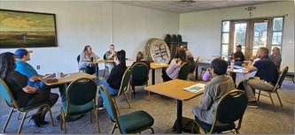 Coffee With the Managers is the first Thursday of every month, September’s event focused on updates regarding road construction, private property complaints and updates regarding water. Issues such as water and priority with road construction were also brought up Arieanna Crowson - CC