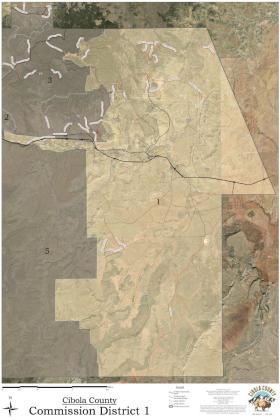 Cibola County Commission District 1 is one of two commission seats on the June 2 primary ballot. Only voters who live inside District 1 boundaries will vote in the District 1 commissioner race. Courtesy Photo