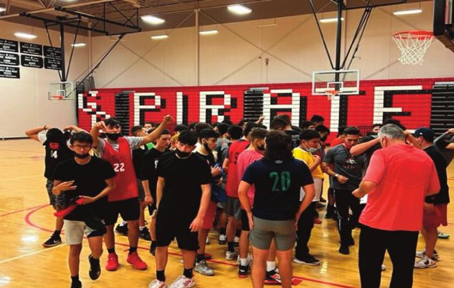 GHS boys and girls basketball team are moving along after tryouts to regular practice as the 2021-2022 season begins. Both teams began their season on Tuesday, November 3. Franklin Romero - CC