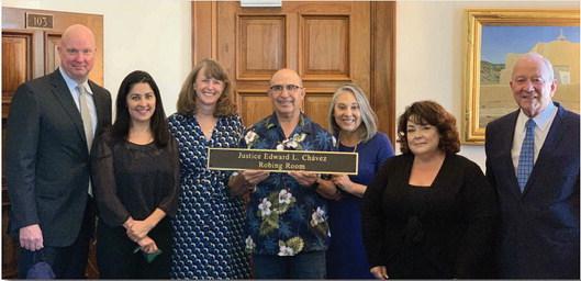 Supreme Court Honors  Retired Justice Edward Chávez
