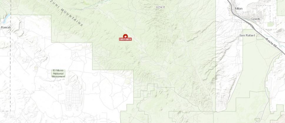 Map of Hauser Fire