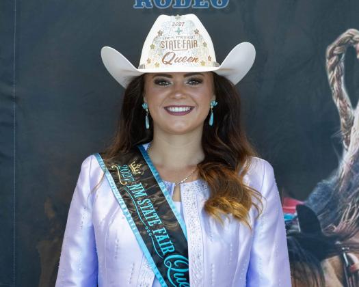 Micaela Hidalgo, a Valencia County native who now calls Grants home, was crowned the 2027 New Mexico State Fair Queen Saturday, Sept. 19, during a coronation ceremony at Tingley Coliseum in Albuquerque, according to the New Mexico State Fair. Hidalgo competed for the title representing Rodeo de Santa Fe. Photo courtesy New Mexico State Fair