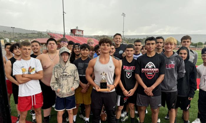 Beast Mode! The GHS football team is implementing a weekly award system, the Angry Jack Beast of the Week Award. Gary Chavez was the first recipient of that award. Gary received that award for displaying max effort and leadership in the weight room and on the field last week according to GHS head coach Steve Brown. Franklin Romero - CC