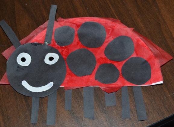 At the Cibola Arts Council’s bi-monthly art activity, David Johnathan Castillo created this ladybug. Kathryn Marmon - CC