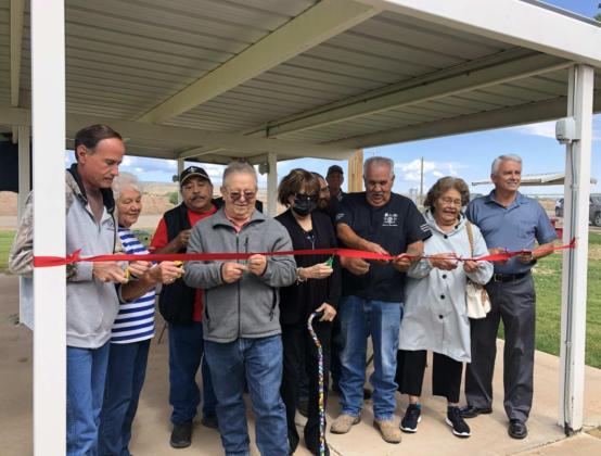 Current and former state legislators joined the Village of Milan government as they crowded together to cut the ribbon formally opening the improved Kearns Field. The local park is being outfitted to be better for recreation and give local children a safe place to play. Diego Lopez - CC