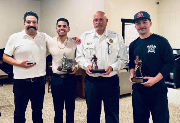 EMT/Paramedic of the year — Paramedic Antonio Garduno Rookie of the Year— FF/EMT Michael Marquez Fire Officer of the Year — Chief Mike Maes Firefighter of the Year — FF Adynn Knighton Courtesy Photo