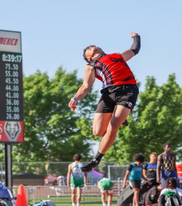 Up, Up and Away, Cardenio Chavez, a senior at GHS placed 7th in the Blue Cross Blue Shield 4A state track and field championship this past weekend. He had a jump of 20-05.75. GHS Media