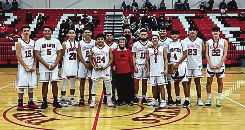Franklin Romero-CC Eddie Pena 1 – The Grants High School boys JV basketball team claimed first place at the Eddie Pena Holiday Classic after going 3 for 3 over the weekend.