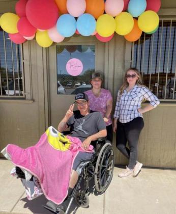Milan’s Team Tapia Boxing Academy owner Chris Chavez (left), All About You Home Health Care owner Eva Chavez (middle), and The Hair Studio owner Celina Chavez at the grand opening of their joint business partnership. Kylie Garcia - CC