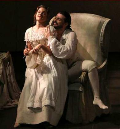 Figaro and Susanna manage a private moment in “The Marriage of Figaro” by Wolfgang Amadeus Mozart Photo courtesy of Le nozze di Figaro - Teatro alla Scala.