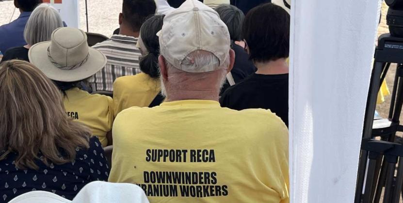 On July 16, 2025, which marked the 80th anniversary of the Trinity Test in New Mexico, residents and officials gathered at the Stallion Gate exit on U.S. Hwy. 380 between Carrizozo and San Antonio to unveil a roadside sign honoring and acknowledging downwinders affected by nuclear testing. Courtesy Photo