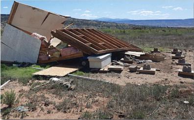 High Winds Flip Home off Foundation