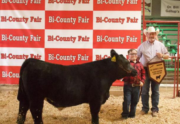 Congratulations to James Braithwaite for exhibiting the Champion County Bred Steer. Courtesy Photo
