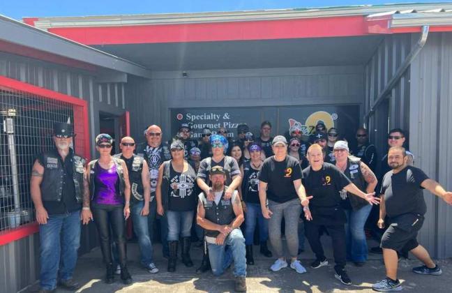 Iron Order Grants New Mexico Charter raised $1300 dollars through a raffle and an additional $700 through donations from local businesses. Pizza 9 donated food for the end of the ride.