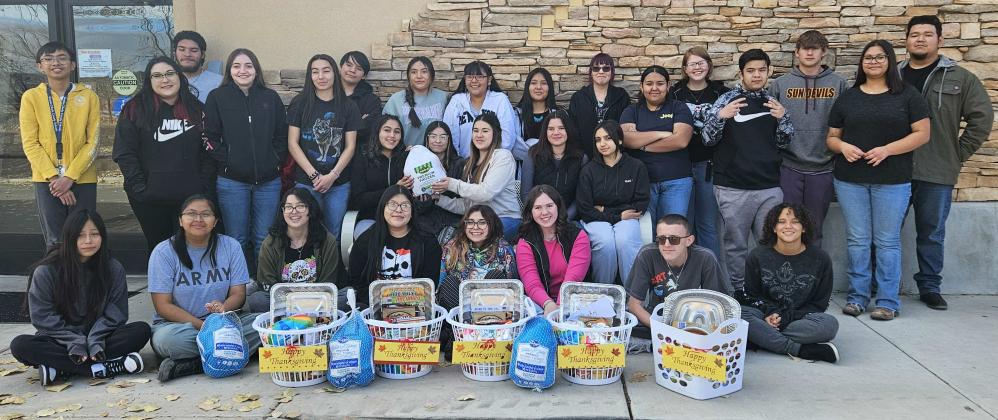 Early College High School Donates Thanksgiving Bask