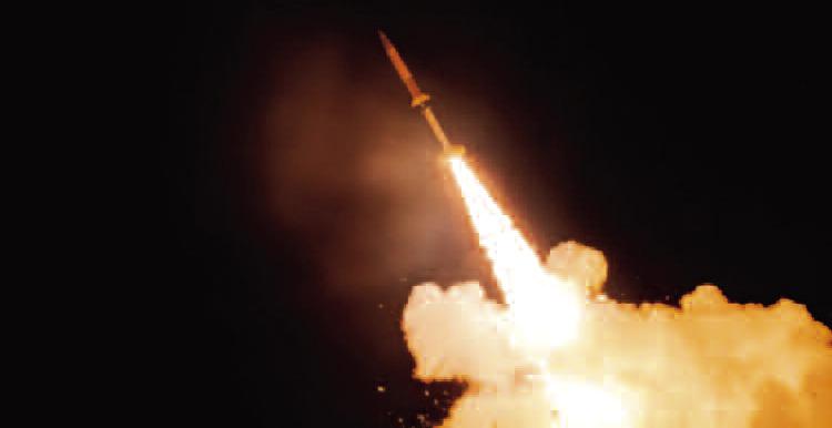 The Zombie “Black Dagger” configuration emulated an adversarial threat to test the Lower Tier Air and Missile Defense Sensor system. Courtesy- U.S. Army Space and Missile Defense Command