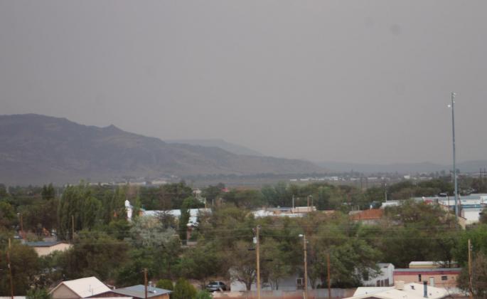 Smoke from fires burning across the southwestern United States has been visible in Cibola County for the past few weeks. On Tuesday, the smoke was especially think in the area. Diego Lopez - CC