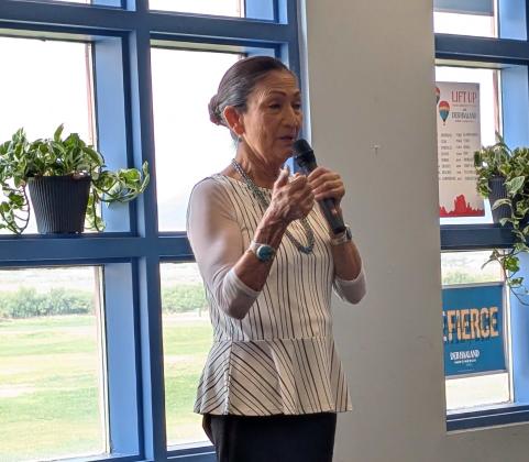 On July 24, 2025, Democratic gubernatorial candidate Deb Haaland visited Grants for an event hosted by the Cibola Federation of Democratic Women at the Coyote Del Malpais Golf Course. The election for New Mexico governor will take place in November 2026, the road to that race will require Haaland to win her party’s nomination in the June Primary. Citizens are encouraged to make sure they are registered to vote ahead of upcoming deadlines. Sylvia Anzures Gonzales - CC