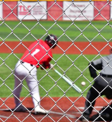 The Grants High School Pirates Baseball Team is currently on top of their district and will play a crucial game against St. Pius on April 21 – a game that may determine if the Pirates stay in the lead in the district. In this photo, Daniel Garcia, 1, at bat at a recent home game. Franklin Romero - CC