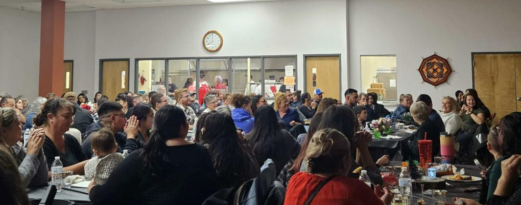 There were many attendees at the Festival of Wreaths. It was joked by multiple attendees that next year they will need to have a bigger venue. Dinner was also provided and cooked by Grants High School’s Pro Start.