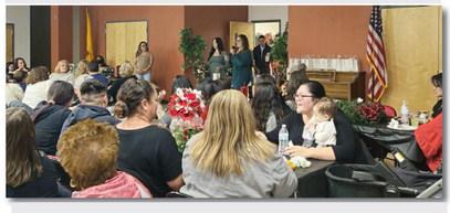 This year’s Festival of Wreaths was the 20th annual fundraiser. Many businesses and other individuals donated wreaths for the festival, some of these include Delta Tire, the Chamber of Commerce, and the Cibola Citizen.
