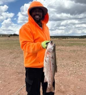 Courtesy Photo Ahmet Gillespie caught five trout using a Pistol Pete on May 3.