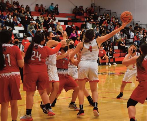 Basketball is rolling loud and fast as both Grants High School boys and girls basketball teams are busy playing in tournaments around the state. The lady Pirates went 1-2 at a recent tournament at Hobbs High School while the boys basketball team, coming off a loss to Taos (68-37), gear up for the Gallup Bengals Boys Invitational this upcoming weekend. Franklin Romero - CC