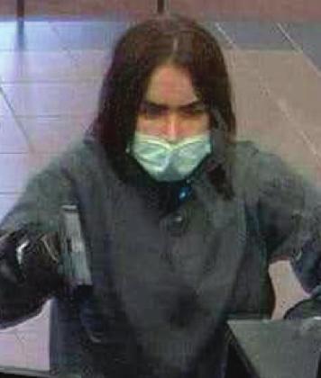 The woman pictured is known by the FBI as the “Red Shoe Robber” and is allegedly responsible for robbing the Wells Fargo Bank on 201 N. First Street in Grants on Saturday, May 7. The Red Shoe Robber allegedly escaped with an undisclosed amount of money. If you know this person, call the FBI immediately at 505-889-1300. Do not attempt to speak with or stop her, she is considered armed and dangerous. Courtesy Photo