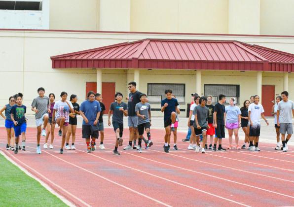 Grants High School Cross Country is ready to start off their season. They recently competed a meet at St. Pius High School, the meet consisted of two loops around the St. Pius campus. Top performers for the Pirates were John Paul Miller on the boys’ side, who finished with a time of 15:07; and Sianalee Chavez on the girls side, with a time of 17:40. In this courtesy photo, John Paul Miller stays focused on his pace. Courtesy Photo