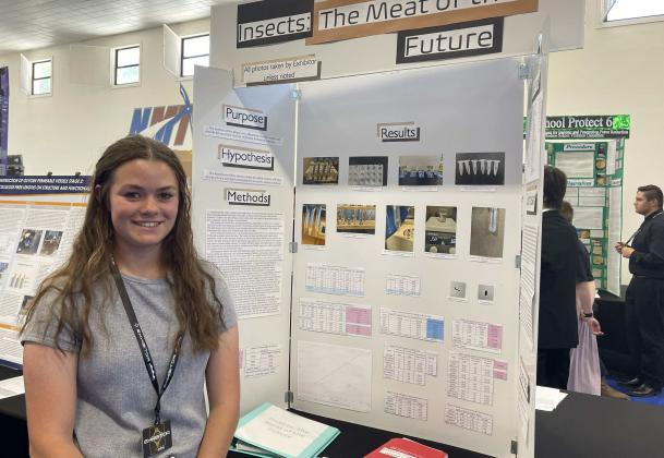 Alexia Munson, a junior at Grants High School, competed in the senior division of the New Mexico Science and Engineering Fair, held April 14-15, 2023, at New Mexico Tech in Socorro. Courtesy Photo