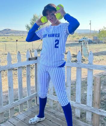 Brianna Filmore, a 10th Grade student at Laguna Acoma High School, scored three Homeruns over the fence on May 11 in the final regular season game for the Lady Hawks (15-7, 4-2). The team will now move on to the state tournament, where the Lady Hawks will compete against the Mora Rangerettes (14-9, 4-4) at 9 a.m. on May 16. Photo by Monique Baca