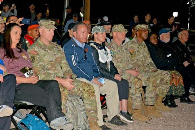 White Sands Missile Range leadership at the 36th Annual Bataan Memorial Death March, held on March 22 at White Sands Missile Range. PHOTO courtesy of Jose Salazar, White Sands Missile Range
