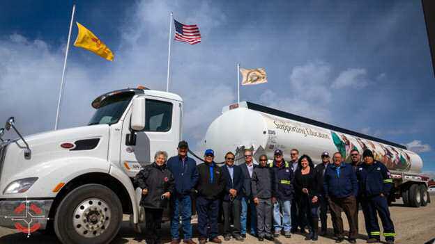 Marathon Petroleum donates a truck to NTU—group photo. Courtesy Photo