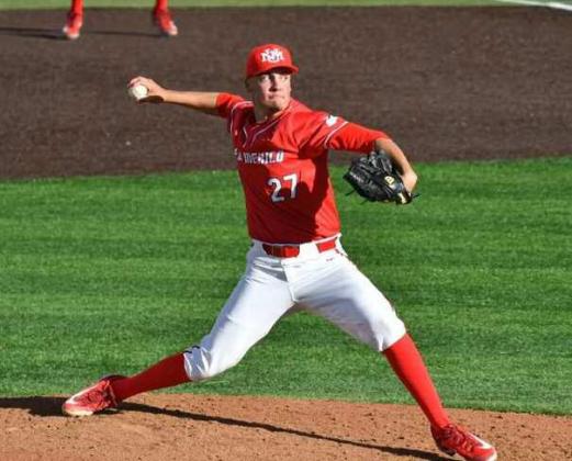 Gallegos Atop the Mound