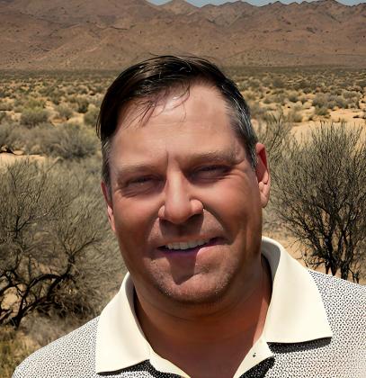 Jeff Warren, founder and CEO of New Mexico Humate, at a site visit near the Fire Rock Mine in northwestern New Mexico. The company recently opened a processing facility in Milan to support humate production and distribution. Courtesy Photo