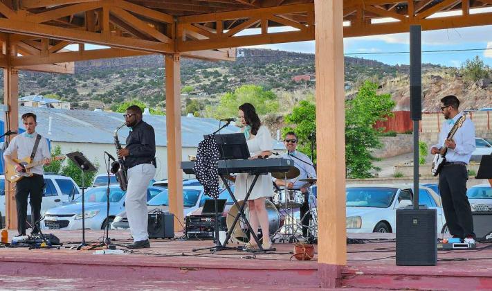 Mint Skylark playing at the Spokes on 66 Car Show Arieanna Crowson - CC
