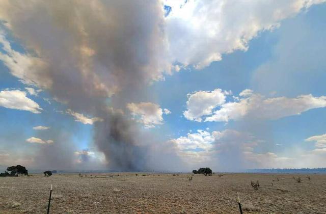 The Encerrita Fire which is currently at 2,456-acres is still at zero percent containment. According to crews the landscape which the fire is located makes it difficult or impossible to establish control features and the incident will remain well below 100 percent over the duration of the fire. Courtesy Photo