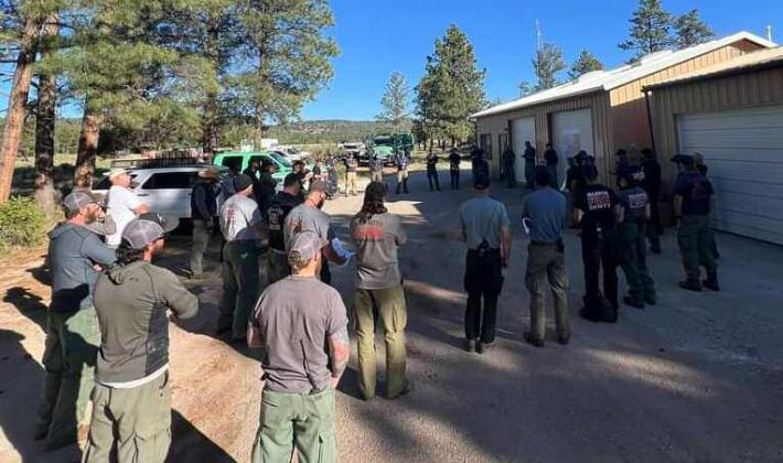 Due to heavy rainfall, crews working on the Encerrita Fire have seen decreased activity. With this decreased activity fewer firefighters are staffed at the incident and it is expected to remain on the current landscape. Courtesy Photo