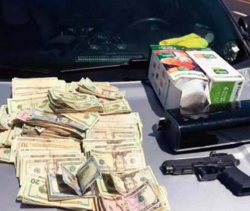 Courtesy photo Cibola County Sheriff’s Deputies, working with Homeland Security Investigations, manage to take firearms and drugs off the streets by arresting at least one suspect.