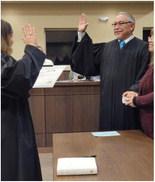 Cibola County Magistrate Judge Johnny Valdez was sworn into office on December 15. Nathan Chavez - CC
