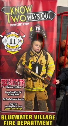 Firefighters from the Bluewater Village Fire Department joined the fun at the Bluewater Elementary School Carnival, where students played games and met their local heroes up close.