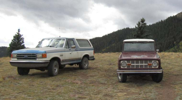 Broncos on the north side of Mt. Taylor . Photo by Roger Siegmann