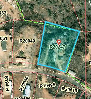 The fire occurred at a rural property off Haystack Place, pictured here in county property maps. Officials said the fire was contained without loss of life, though it remains unclear whether any pets were lost in the blaze. Couretsy Photo