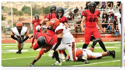 The Grants Pirates played against the Bloomfield Bobcat this past Friday, where they were lost by a score of 60-7. Franklin Romero - CC